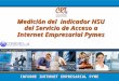 Pág. 1 Medición del indicador NSU del Servicio de Acceso a Internet Empresarial Pymes 2007-2008 INFORME INTERNET EMPRESARIAL PYME Medición del indicador