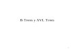 1 B-Trees y AVL Trees. 2 AVL Trees: Topicos Balance en los Trees Chequear el Balance Insertar Single y Doble Rotaciones