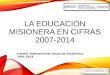 LA EDUCACIÓN MISIONERA EN CIFRAS 2007-2014 Fuente: Relevamiento Anual de Estadística 2007-2014