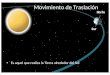 Movimiento de Traslación Es aquel que realiza la Tierra alrededor del Sol