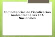 Competencias de Fiscalización Ambiental de las EFA Nacionales 1
