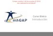 MhGAP-IG base course - field test version 1.00 – May 2012 1 1 Curso Básico Introducción Campo versión 1.00 de prueba 05 2012 NO CARGAR EN INTERNET