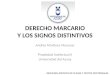 DERECHO MARCARIO Y LOS SIGNOS DISTINTIVOS Andrés Martínez Moscoso Propiedad Intelectual II Universidad del Azuay RESUMEN APUNTES DE CLASES Y TEXTOS DOCTRINALES