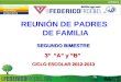 REUNIÓN DE PADRES DE FAMILIA SEGUNDO BIMESTRE 3° “A” y “B” CICLO ESCOLAR 2012-2013