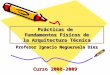 Prácticas de Fundamentos Físicos de la Arquitectura Técnica Profesor Ignacio Negueruela Díez Curso 2008-2009