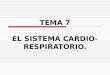 TEMA 7 EL SISTEMA CARDIO- RESPIRATORIO.. 1.INTRODUCCIÓN.  El conocimiento por parte del profesional de la actividad física del sistema cardio- respiratorio