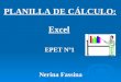 PLANILLA DE CÁLCULO: Excel EPET Nº1 Nerina Fassina