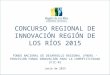 CONCURSO REGIONAL DE INNOVACIÓN REGIÓN DE LOS RÍOS 2015 FONDO NACIONAL DE DESARROLLO REGIONAL (FNDR) - PROVISIÓN FONDO INNOVACIÓN PARA LA COMPETITIVIDAD