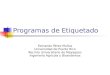 Programas de Etiquetado Fernando Pérez Muñoz Universidad de Puerto Rico Recinto Universitario de Mayagüez Ingeniería Agrícola y Biosistemas