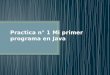 Utilizar el IDE de desarrollo Eclipse o Netbeans para crear un programa en Java que imprima Bienvenidos a la programación en Java