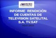 INFORME RENDICIÓN DE CUENTAS DE TELEVISION SATELITAL S.A. TV.SAT Abril 2014