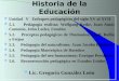 Historia de la Educación l Unidad V Enfoques pedagógicos del siglo XV al XVII l 5.1. Pedagogía realista: Wolfgang Ratke, Juan Amós Comenio, John Locke,