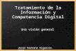 Tratamiento de la Información y Competencia Digital Una visión general Jesús Serrano Higueras. 2009