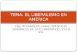 OBJ: RECONOCER CARAC TERÍSTICAS GENERALES DE LA ECONOMÍA DEL SIGLO XIX. TEMA: EL LIBERALISMO EN AMÉRICA