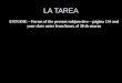 LA TAREA ESTUDIE – Forms of the present subjunctive – página 134 and your class notes from lunes, el 30 de marzo