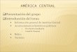 AMÉRICA CENTRAL  Presentación del grupo  Introducción del tema  Información general de América Central  Acontecimientos históricos-políticos Revolución