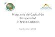 Programa de Capital de Prosperidad (Thriive Capital) Septiembre 2010