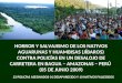 HORROR Y SALVAJISMO DE LOS NATIVOS AGUARUNAS Y HUAMBISAS (JÍBAROS) CONTRA POLICÍAS EN UN DESALOJO DE CARRETERA EN BAGUA – AMAZONAS – PERÚ (05 DE JUNIO