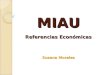 MIAU Referencias Económicas Susana Morales. ¿Por qué es importante la economía en MIAU? ¿Por qué es importante la economía en MIAU?  Por la profesión