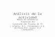 Análisis de la actividad Marco de referencia Dimensión Dos Contenido del Proceso de TO ( Schebly, M.E, Prendergast,N.D, ed.Pasch,M.E, Evans, K.A (1974)AATO)