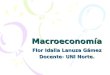 Macroeconomía Flor Idalia Lanuza Gámez Docente- UNI Norte