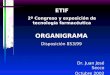 ETIF 2º Congreso y exposición de tecnología farmacéutica ORGANIGRAMA Disposición 853/99 Dr. Juan José Secco Octubre 2002