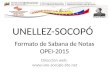 UNELLEZ-SOCOPÓ Dirección web:  Formato de Sabana de Notas OPEI-2015