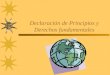 Declaración de Principios y Derechos fundamentales OIT