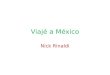 Viajé a México Nick Rinaldi. Hice un viaje a México la semana pasada