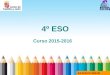 4º ESO Curso 2015-2016 IES EMILIO FERRARI. Cursar Bachillerato Cursar Ciclo Formativo de Grado Medio Programa de diversificación 4º ESO ( 1 año)- (Propuestos)