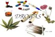 DROGAS. Tipos de Drogas Cocaína Es un potente estimulante cerebral, muy similar en su acción a las anfetaminas, provoca sensaciones de gran fuerza muscular
