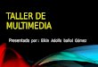 TALLER DE MULTIMEDIA Presentado por : Elkin Adolfo bañol Gómez