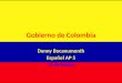 Gobierno de Colombia Danny Bocanumenth Español AP 5 15 de Marzo