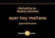 Marketing en Medios Sociales ayer hoy mañana @salvadorsuarez