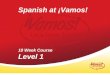 Spanish at ¡Vamos! 10 Week Course Level 1. OBJETIVOS COMUNICATIVOS y GRAMATICALES - Repaso : Describir físicamente. El verbo SER, TENER, LLEVAR - Unidad