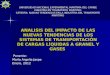 ANALISIS DEL IMPACTO DE LAS NUEVAS TENDENCIAS DE LOS SISTEMAS DE TRANSPORTACIÓN DE CARGAS LÍQUIDAS A GRANEL Y GASES Ponente: Ponente: María Argelia Jaspe