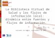 La Biblioteca Virtual de Salud y los flujos de información local: dinámica entre fuentes y flujos de información. Pedro Urra Infomed Cuba Salvador de Bahía,