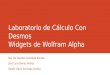 Laboratorio de Cálculo Con Desmos Widgets de Wolfram Alpha Ma. De Lourdes Quezada Batalla. José Luis Gómez Muñoz Rubén Darío Santiago Acosta