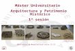 Biblioteca de Arquitectura curso 12-13 FAB_LAB etsa Máster Universitario Arquitectura y Patrimonio Histórico 1ª sesión