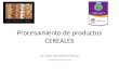 Procesamiento de productos CEREALES Dr. Ivan Salmerón Ochoa isalmeron@uach.mx