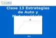 Clase 13 Estrategias de Auto y Mutuocuidado. 2011