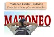 Matoneo Escolar - Bullying Características y Consecuencias