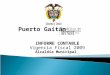Puerto Gaitán INFORME CONTABLE Vigencia Fiscal 2009 República de Colombia Departamento del Meta Abril 2 y 3 de 2010 Alcaldía Municipal