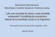 “¿De una sociedad de clases a una sociedad estamental? Estratificación económico- laboral de la movilidad social en la Argentina” Agustín Salvia Observatorio