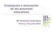 Evaluación e innovación de los procesos educativos Mª Antonia Casanova Toluca, 2 de junio 2010