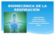 BIOMECÁNICA DE LA RESPIRACIÓN Exponentes: Luisa Márquez Stefhanie Rivera Fisioterapia II semestre 2015