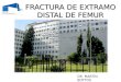 FRACTURA DE EXTRAMO DISTAL DE FEMUR DR. MARTIN BOTTOS