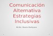 Comunicación Alternativa Estrategias Inclusivas M.Ed. Rocío Deliyore