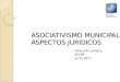 ASOCIATIVISMO MUNICIPAL ASPECTOS JURIDICOS Dirección Jurídica ACHM Junio 2011