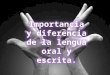 Expresión oral: Se integra por palabras habladas que tienen un significado arbitrario esto es, que para un significado dependiendo del idioma o dialecto